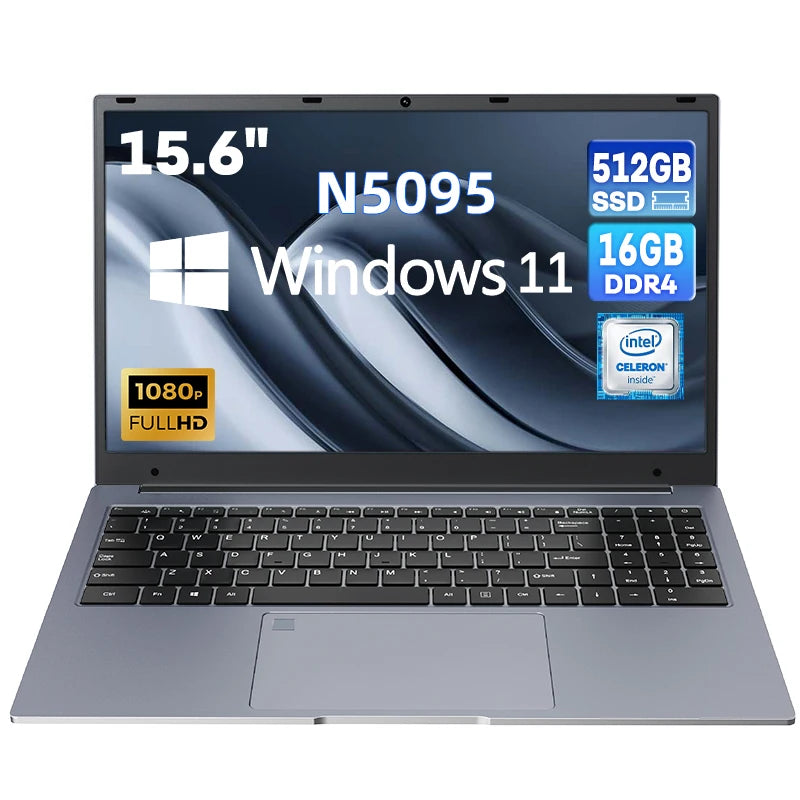 15.6 Inch Celeron N5095 Gaming Laptop
