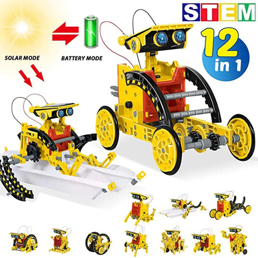 12 in 1 Science Experiment Solar Robot Toy