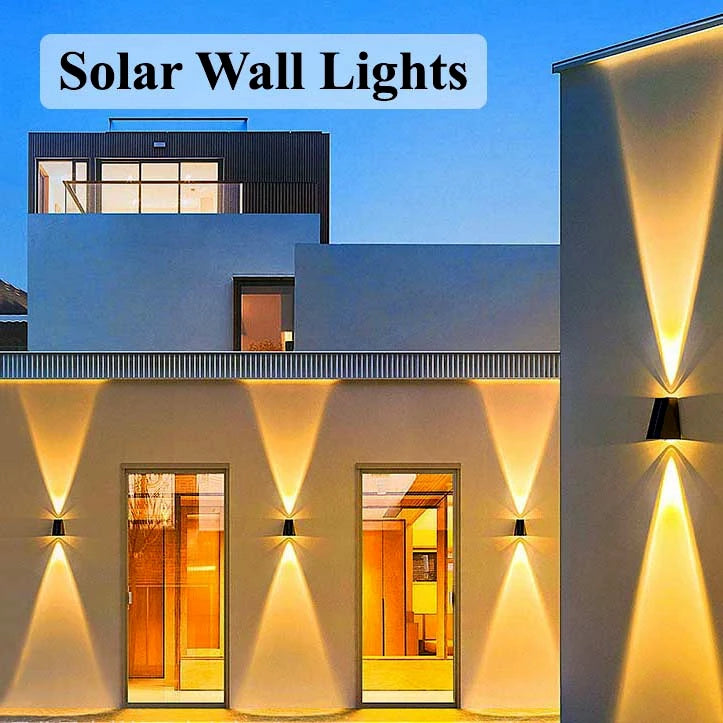 External Solar Lights Outdoor Wall Lamps